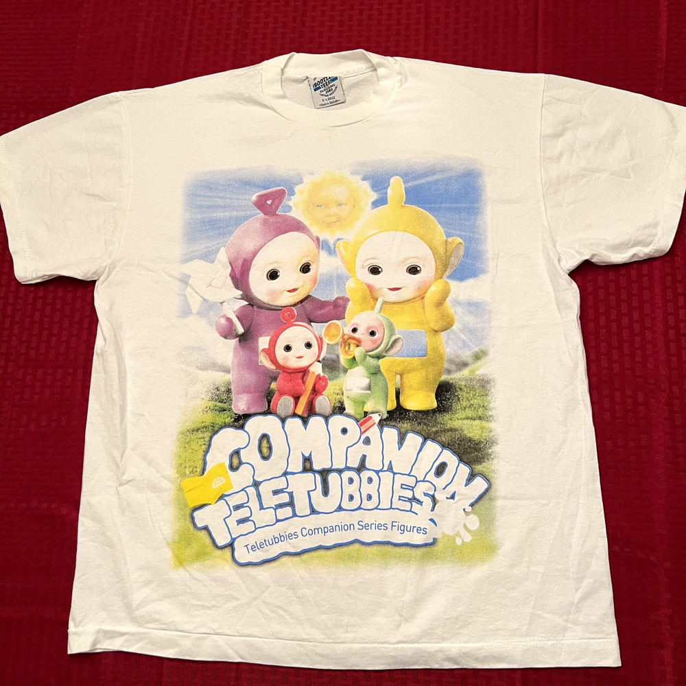 Teletubbies Companion TV show dipsy po modern adult vintage 90s style shirt